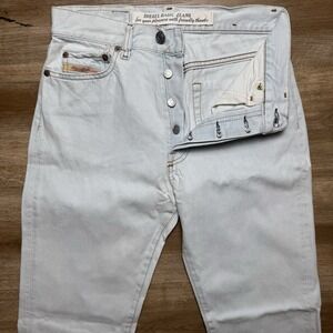 Vintage Diesel Jeans Men 27x30 Blue Fellow Straight Leg Italy Made Light Wash